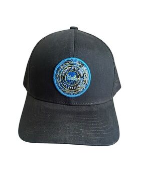 UCLA Black Trucker Hat with Blue Patch